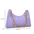 Bolsa de Ombro Padrão Diamante - Estilo e Sofisticação