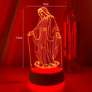 Luminária LED 3D Virgem maria