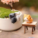 Conjunto de Miniaturas de Gato da Sorte - Decorações para Casa e Jardim