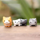 Conjunto de Miniaturas de Gato da Sorte - Decorações para Casa e Jardim