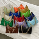 Bolsa de Ombro Padrão Diamante - Estilo e Sofisticação