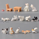 Miniaturas de Gato de Resina - Encanto e Diversão para Sua Decoração!
