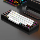 Teclado Mecânico Compacto RGB, Antiderrapante para Gamers