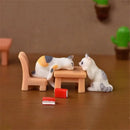 Miniaturas de Gato de Resina - Encanto e Diversão para Sua Decoração!